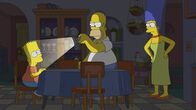 Die Simpsons – (v.l.n.r.) Bart; Homer; Marge