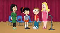 American Dad! – L-R: Hiko, Akiko, Steve, Francine
