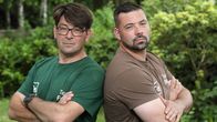 Duell der Gartenprofis – Frank Riese (l.) und Stefan Schatz (r.).