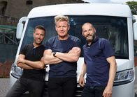 Gordon Ramsays Roadtrip – (v.l.n.r.) Gino D'Acampo; Gordon Ramsay; Fred Sirieix