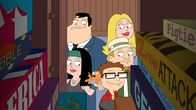 American Dad! – v.li.: Stan, Hayley, Klaus, Steve, Jeff, Francine