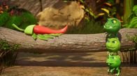 Vegesaurier – Was wohl passiert, wenn einer der Erbs-Rexe in dieser Situation Schluckauf bekommt?