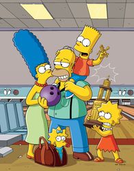 Die Simpsons – (29. Staffel) - (v.l.n.r.) Marge; Maggie; Homer; Bart; Lisa