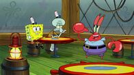 SpongeBob Schwammkopf – L-R: SpongeBob, Squidward, Mr. Krabs