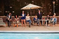 Good Trouble – (v.li.): Gael Martinez (Tommy Martinez), Malika Williams (Zuri Adele), Mariana Adams Foster (Cierra Ramirez), Callie Adams Foster (Maia Mitchell), Davia Moss (Emma Hunton), Richter Curtis Wilson (Roger Bart), Alice Kwan (Sherry Cola), Dennis Cooper (Josh Pence).