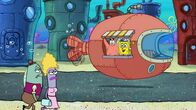 SpongeBob Schwammkopf – Patrick (2.v.r.), SpongeBob (r.)