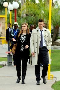 Bones - Die Knochenjägerin – TOP CRIME - 1A TV NELLA FOTO: EMILY DESCAHNEL (BRENNAN) E DAVID BOREANAZ (BOOTH)