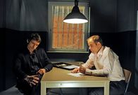 Rote Rosen – ARD ROTE ROSEN FOLGE 990 Uhr im ERSTEN. Falk (Guido Broscheit, l.) bietet Wüst (Mathias Klimsa, r.) Schweigegeld an.