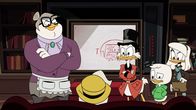 DuckTales – L-R: Bentina Beakley, Scrooge McDuck, Louie Duck, Della Duck