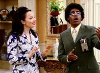 Die Nanny – Fran (Fran Drescher) hat leider nicht genau hingehört, denn Irwin (Coolio) ist kein Rapper, sondern Trapper. Und seine Talent zum Rappen hält sich in Grenzen.