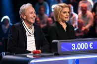 Quizduell-Olymp – Die Kandidaten des Teams "Gute Laune": Klaus Eberhartinger, Entertainer (l.) und Jeanette Biedermann, Schauspielerin und Sängerin (r.).