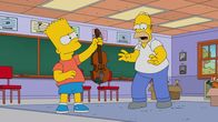 Die Simpsons – Bart (l.); Homer (r.)