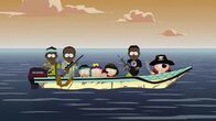 South Park – Kevin (3.v.l.), Butters (4.v.l.), Ike (4.v.r.), Clyde (3.v.r.), Eric (r.)