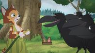 Pettersson und Findus – Jetzt wird es eng für Findus: Die Raben geben ihm eine letzte Chance, die Kirschen freiwillig und kampflos rauszurücken.