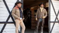 Yellowstone – Kevin Costner as John Dutton(l.) and Luke Grimes as Kayce Dutton