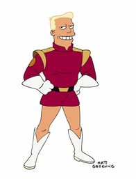 Futurama – Zapp Brannigan: Raumschiffkapitän und Möchtgern-Casanova, hält sich für den Schönsten im Weltraum.