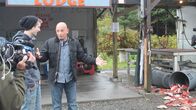 Hotel Impossible – Host Anthony Melchiorri talks to Glacier Bear Lodge's fish gutter about the dangers of leaving fish guts in an open container, as seen on Travel Channel's Hotel Impossible.
