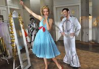 Sturm der Liebe – ARD STURM DER LIEBE FOLGE 1776 Uhr im ERSTEN. Natascha (Melanie Wiegmann, l.) lehrt Goran (Saša Kekez, r.) den perfekten Elvis-Hüftschwung.