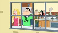 American Dad! – L-R: Francine, Stan, Jeff, Hayley, Steve und Roger