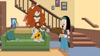 American Dad! – Roger, l.; Hayley, r.