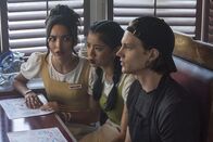 Nancy Drew – Nancy Drew -- "The Curse of the Dark Storm" -- Image Number: NCD103a_0057b.jpg -- Pictured (L-R): Maddison Jaizani as Bess, Leah Lewis as George and Alex Saxon as Ace -- Photo: Dean Buscher/The CW --