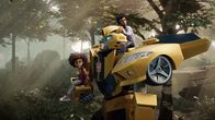 Transformers Earth Spark – L-R: Morgan "Mo" Malto, Bumblebee, Robby Malto