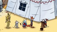 Sir Mouse – Alle Ritter müssen sich bei Bode einem Fitnesstest unterziehen.