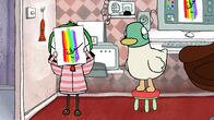 Sarah & Duck – Sarah wird klar: Wenn sie der Regenbogen wäre, dann wüsste sie wie die Geschichte ausgeht!