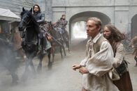 Die Musketiere – D'Artagnan (Luke Pasqualino, l.); Porthos (Howard Charles, Mitte)