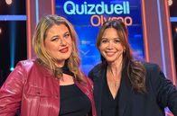 Quizduell-Olymp – Team "Popstars": Alina Wichmann (l.) und Mandy Capristo (r.).
