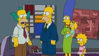 Die Simpsons – v.r.) und Lisa (r.) sind erstaunt, als er sich als richtiger Schauspieler versucht ...