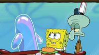 SpongeBob Schwammkopf – L-R: Bubble Buddy, SpongeBob, Squidward