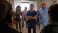 Hawaii Five-0 – Um Sang Min (Will Yun Lee, 2.v.l.) zu helfen, müssen Steve (Alex O'Loughlin, 2.v.r.), Kono (Grace Park, l.) und Grover (Chi McBride, r.) einen ganz besonderen Anwalt anheuern ...