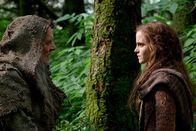 Noah – L-R: Methuselem (Anthony Hopkins), Ila (Emma Watson).