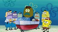 SpongeBob Schwammkopf – Tattletale Strangler (m.), SpongeBob (r.)