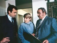 Tatort – Von links: der Staatsanwalt (Franz Hanfstingl), Frau Berg (Maria Körber) und Kriminalhauptkommissar Veigl (Gustl Bayrhammer).