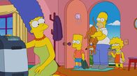 Die Simpsons – (v.l.n.r.) Marge; Bart; Knecht Ruprecht; Homer; Lisa