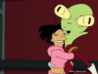 Futurama – Zu Kifs (r.) und Amys (l.) Feier sind auch Fry und seine neue Freundin eingeladen - sie ahnen nicht, was sie dort erwartet ...