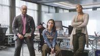 Bull – Pictured L-R: Chunk Palmer (Chris Jackson) , Cable McCrory (Annabelle Attanasio) , and Danny James (Jaime Lee Kirchner)
