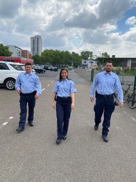 Auf Streife – v.l.n.r.) Paul; Nesrin; Stephan