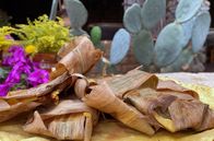 Stadt Land Kunst – In Teotitlán verrät Carina das Rezept der Tamales Amarillos: mexikanische Hähnchenrouladen, die bei den Zapoteken als Opfergabe zum Gedenken an die Toten gereicht wurden.