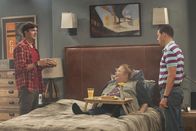 Two and a Half Men – L-R: Walden (Ashton Kutcher), Berta (Conchata Ferrell), Alan Harper (Jon Cryer)