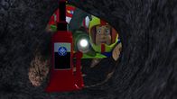 Feuerwehrmann Sam – Feuerwehrmann Sam kann die Erde abstützen.