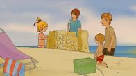 Meine Freundin Conni – Zusammen mit Jakob, Mama und Papa baut Conni die schönste und größte Sandburg.
