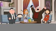 Family Guy – (v.l.n.r.) Chris Griffin; Stewie Griffin; Meg Griffin; Peter Griffin; Lois Griffin