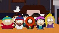 South Park – Vorne: Eric, Stan, Kenny, Wendy, Bebe