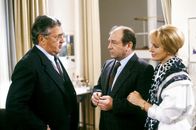 Der Leihopa – (v.li.) Alfred Böhm (Waldemar Herzog), Bruno Dallansky (Vater), Dagmar Koller (Stiefmutter).