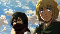 Attack on Titan – Mikasa (l.); Armin (r.)