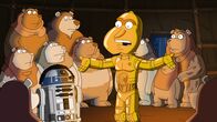 Family Guy – In Peters Geschichte müssen R2-D2 (Cleveland, vorne 2.v.l.) und C-3PO (Quagmire, vorne r.) Han Solo befreien ...