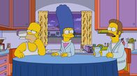 Die Simpsons – (v.l.n.r.) Homer; Marge; Ned